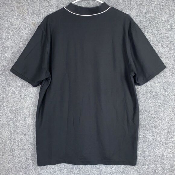 James Bark Polo Shirt Mens Size XXL Black Pima cotton Golf Casual Outdoors - Picture 8 of 9